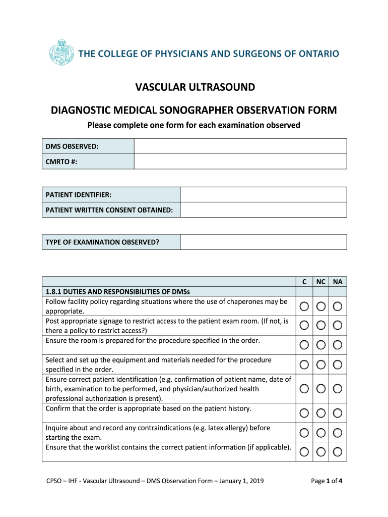 sonography application Preview on Page 1