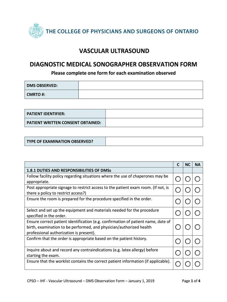 Diagnostic Medical Sonography Application - Gulf Coast State Preview on Page 1