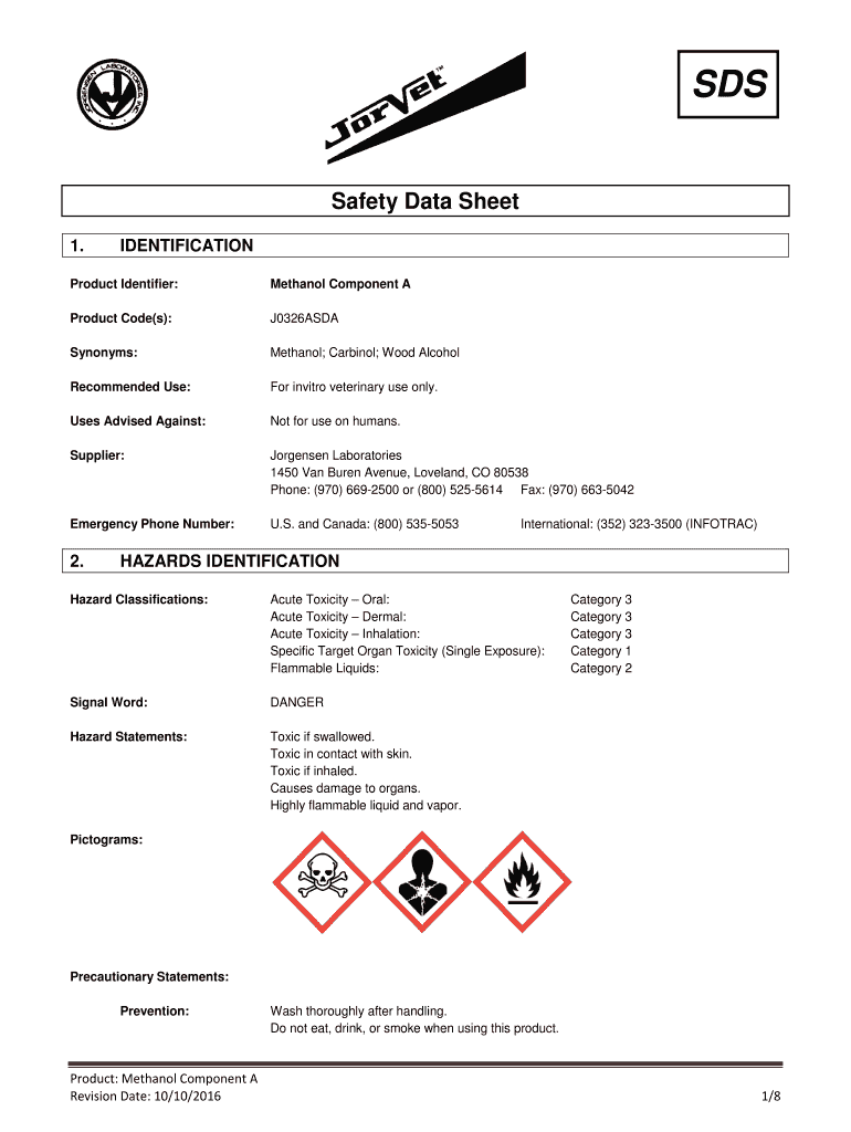 Fillable Online Safety Data Sheet Fax Email Print pdfFiller