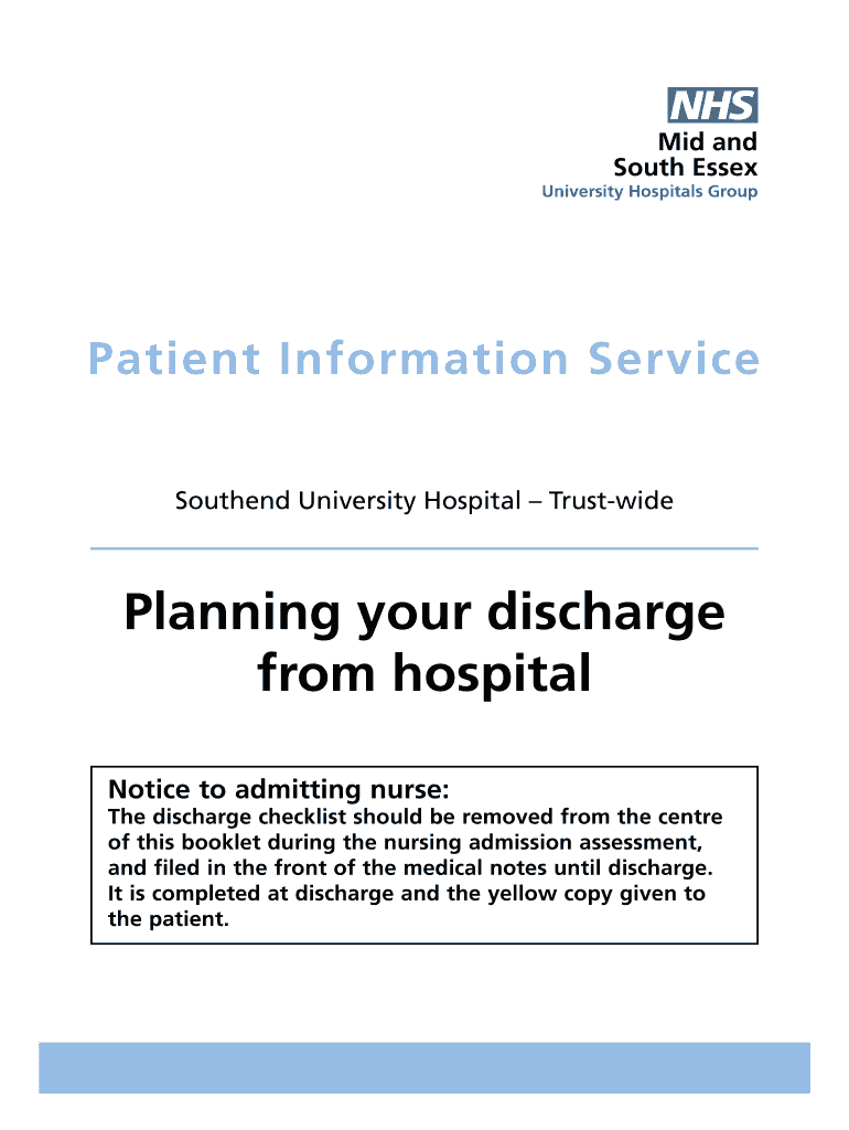 southend hospital discharge team Preview on Page 1