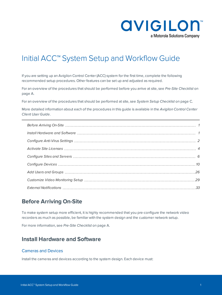 Fillable Online Avigilon Control Center Client User Guide Trinity