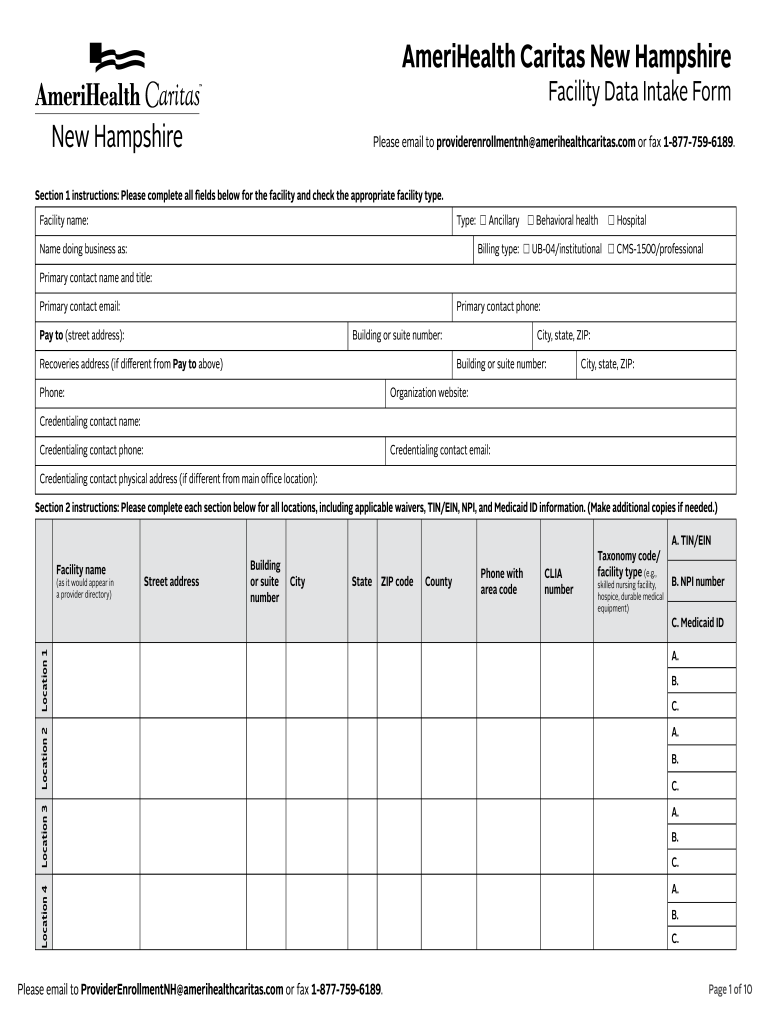 amerihealth caritas data Preview on Page 1