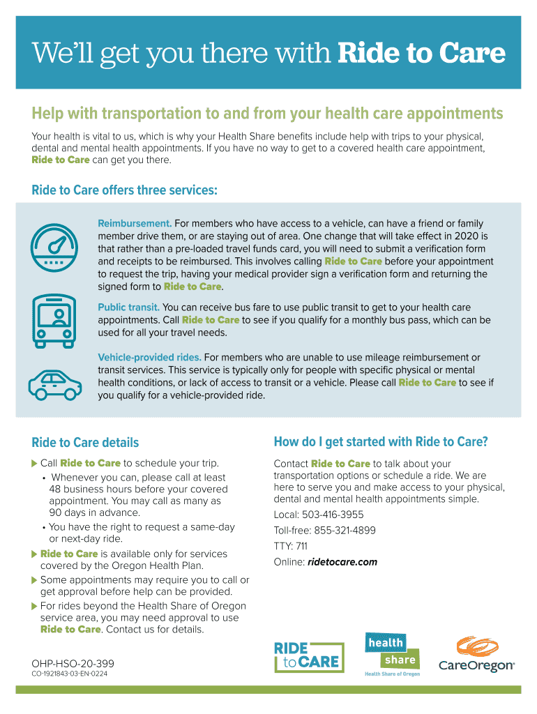 Fillable Online Patients claim Ride to Care service isn't getting them