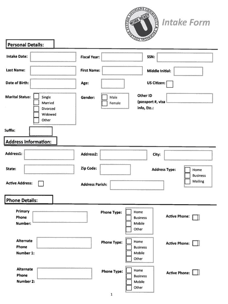 adult education form Preview on Page 1