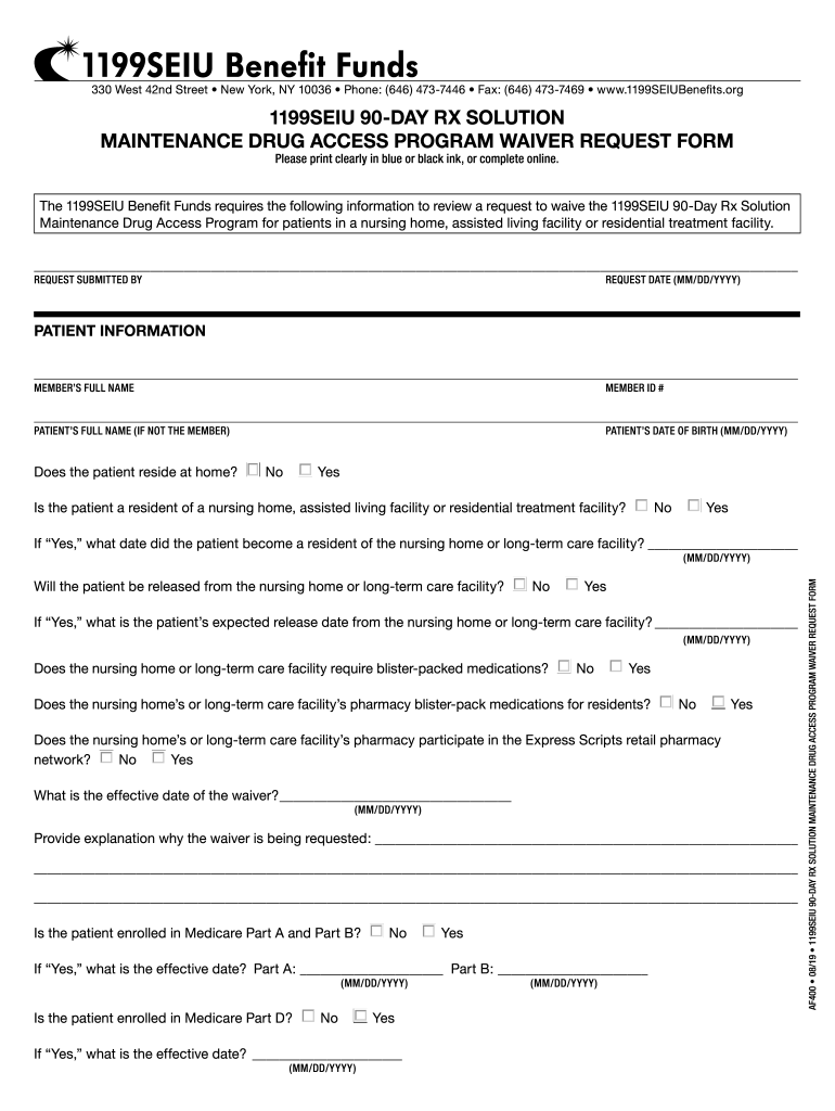 1199seiu waiver Preview on Page 1
