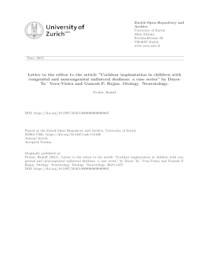Letter to the editor to the article Cochlear implantation in children with