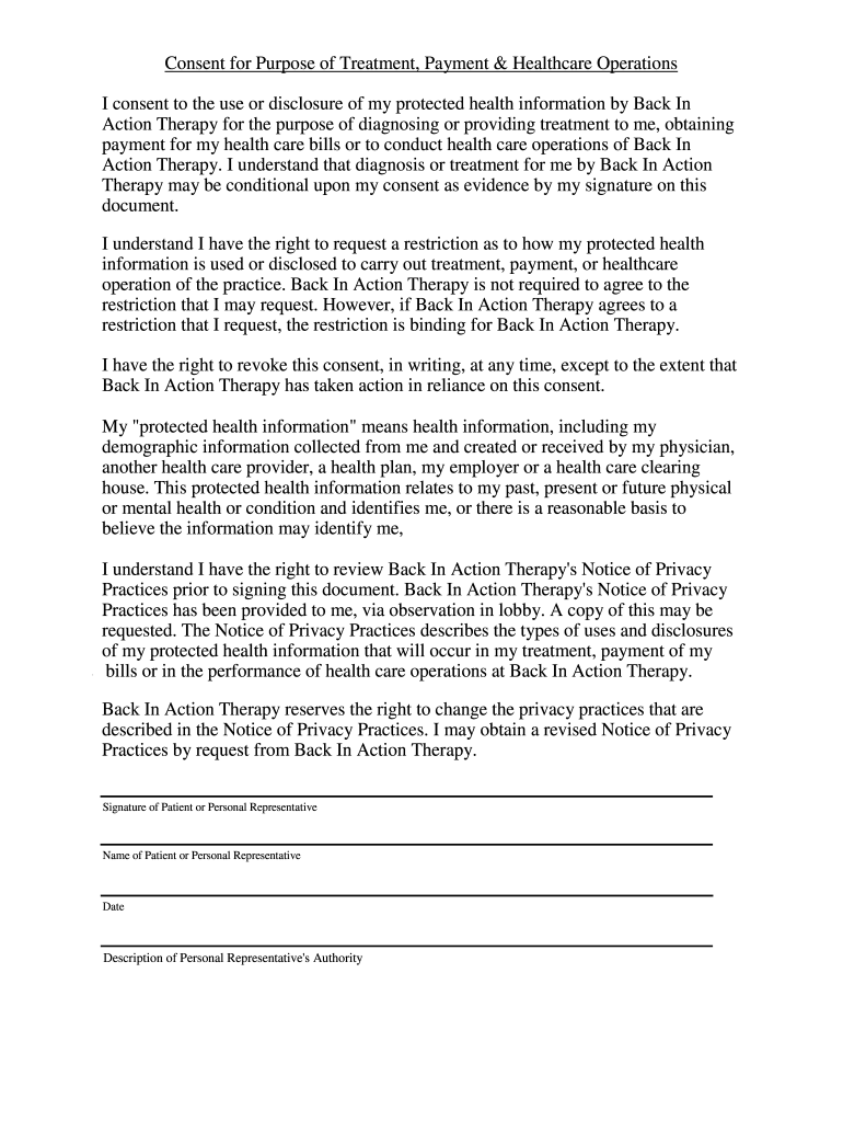 Treatment, Payment, and Health Care Operations - HHS Preview on Page 1