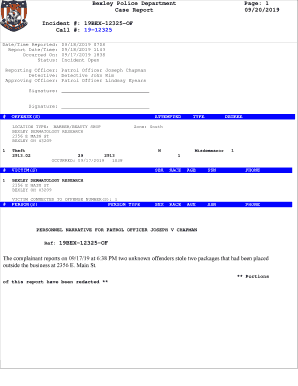 Bexley Police Department Page: 1 Case Report 09/20/2019 ...