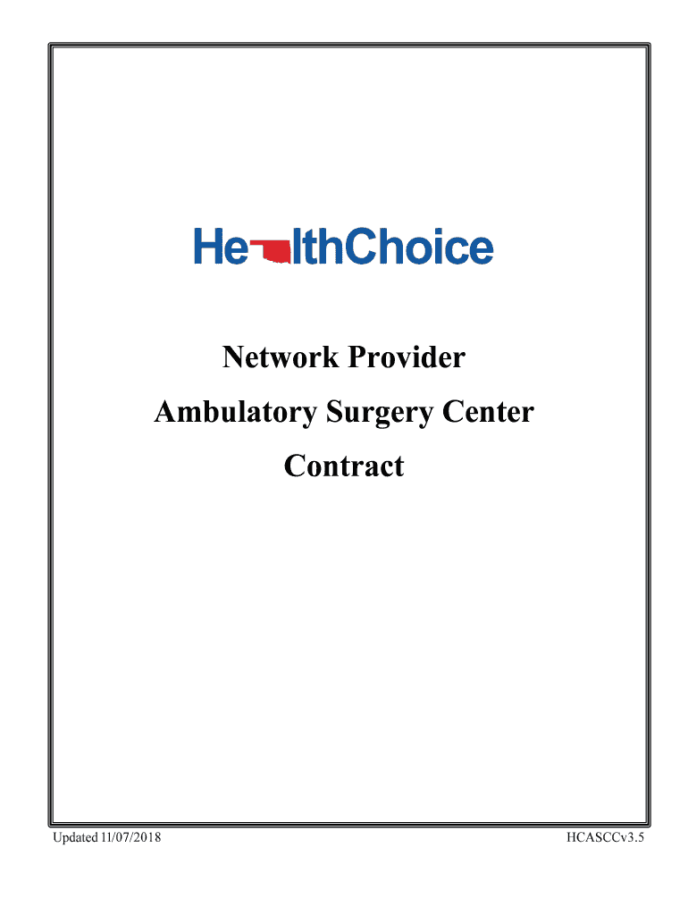Network Ambulatory Surgery Center Facility Contract Network Ambulatory Surgery Center Facility Contr Preview on Page 1