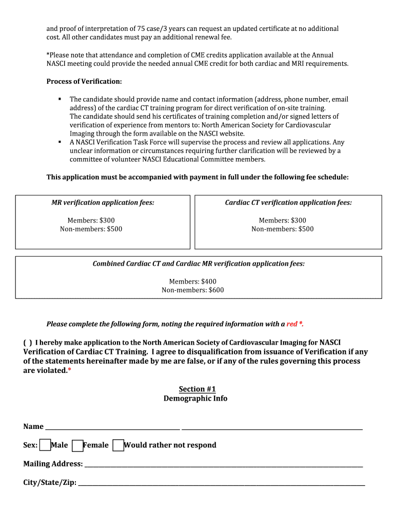nasci cardiac form Preview on Page 1