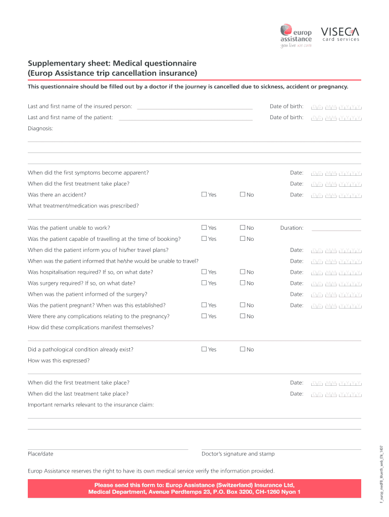 europ assistance claim Preview on Page 1