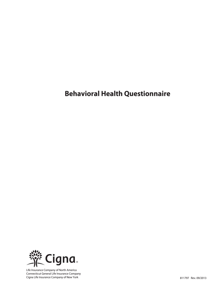 Fillable Online Behavioral Health Questionnaire. Mental healthexam Fax Email Print pdfFiller