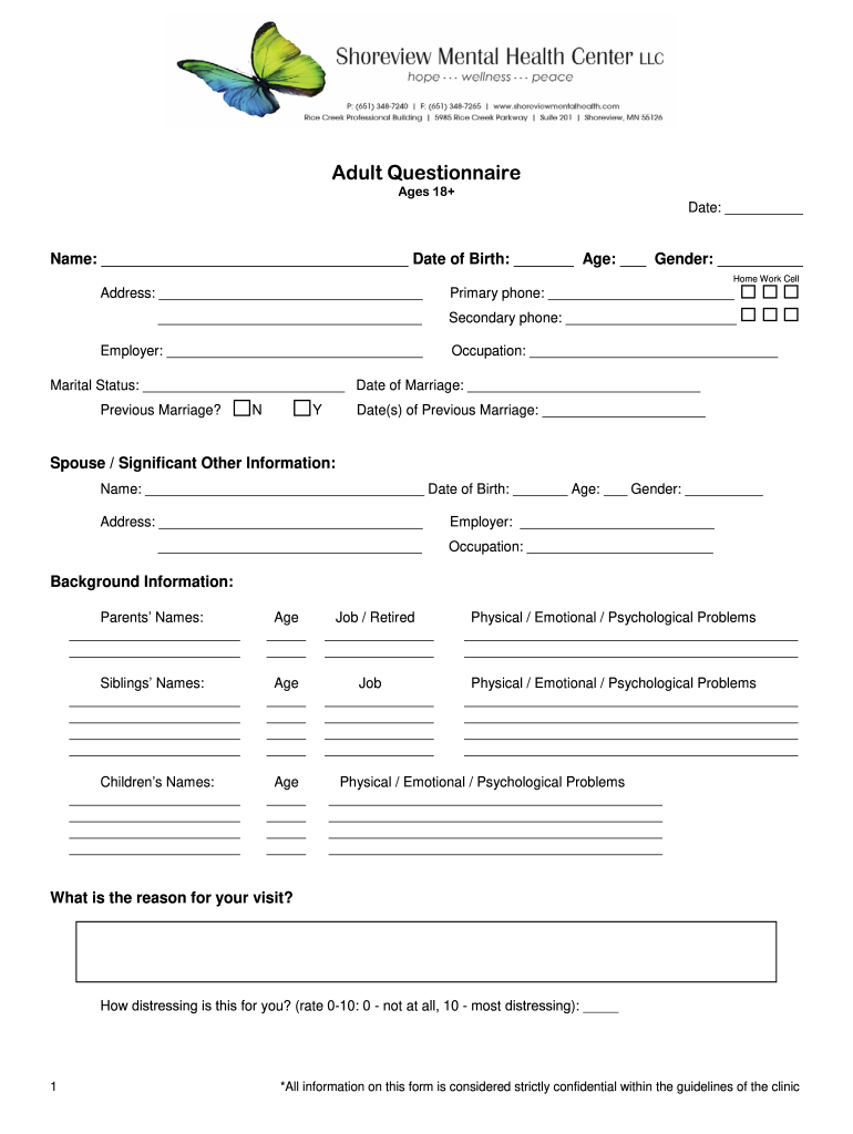 Employment Status Questionnaire - Critical Care Nutrition Preview on Page 1