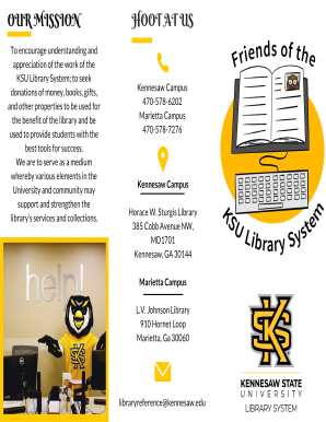 New FOL Brochure - KSU Library - Kennesaw State University