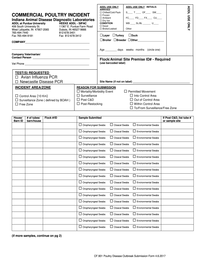 here - Indiana Animal Disease Diagnostic Laboratory - Purdue Preview on Page 1
