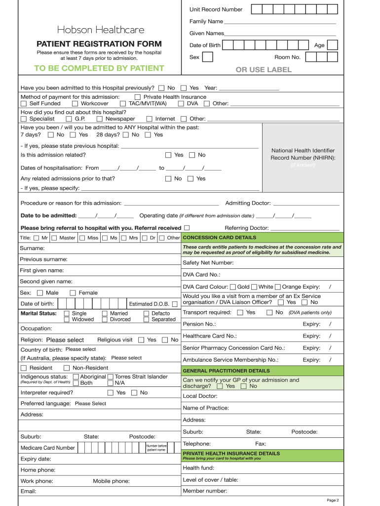 London, Bethlem Hospital patient admission registers and Preview on Page 1