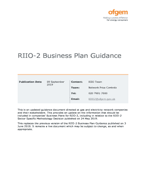 business plan guidance ofgem