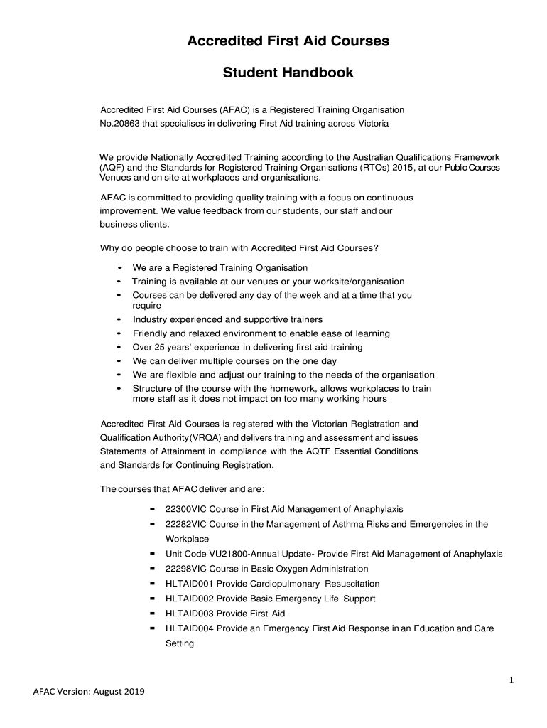 First Aid Course Narre Warren Fill Online, Printable, Fillable, Blank