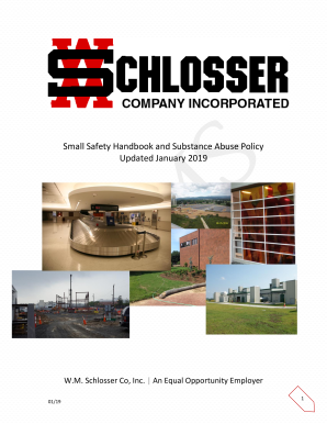 Small Safety Handbook and Substance Abuse Policy