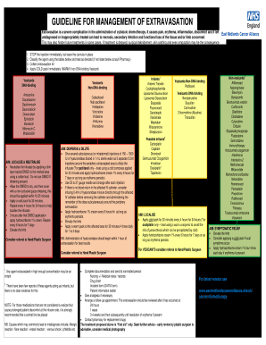 Fillable Online Extravasation Management Clinical Updaterequest Pdf Fax Email Print Pdffiller
