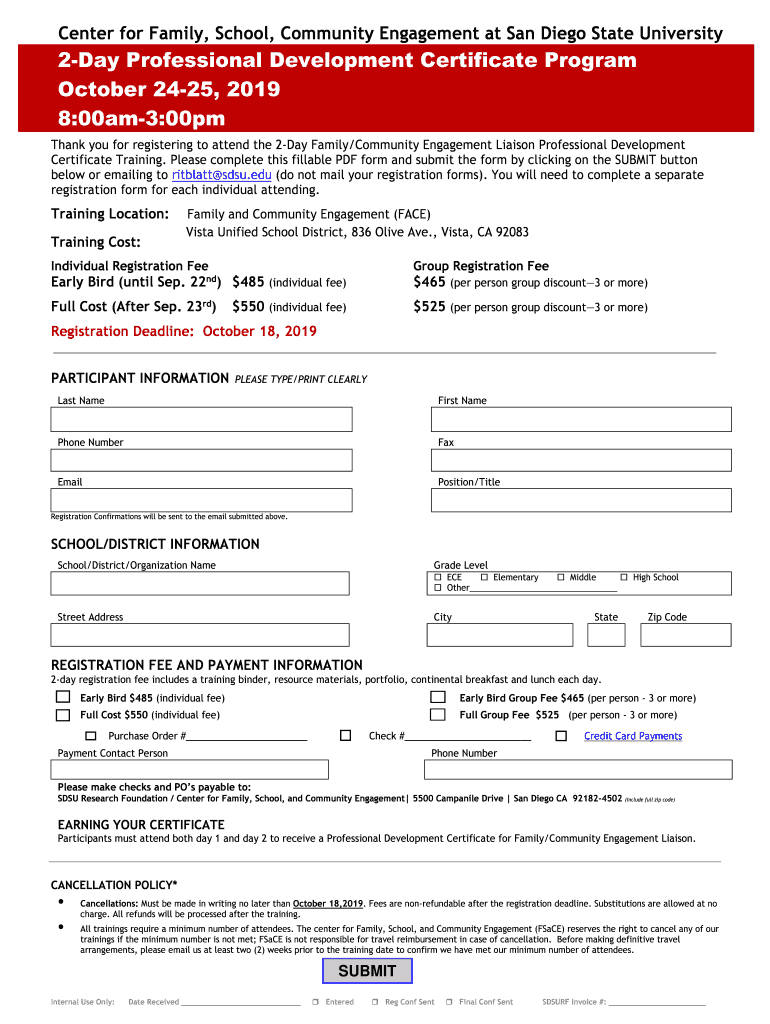 Center for Family, School, Community Engagement at San Preview on Page 1