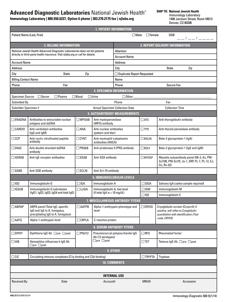 Immunology Laboratory 800 Preview on Page 1