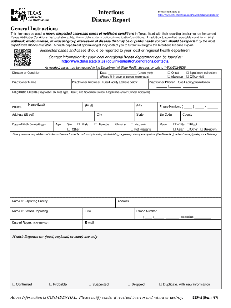 texas infectious disease report Preview on Page 1