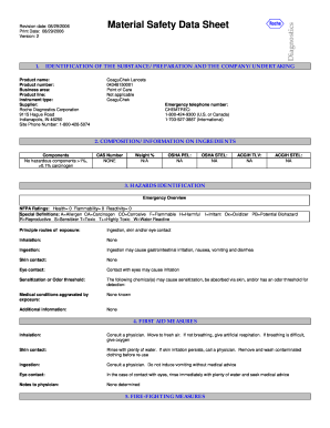 Roche Msds Sheets - Fill Online, Printable, Fillable, Blank | pdfFiller