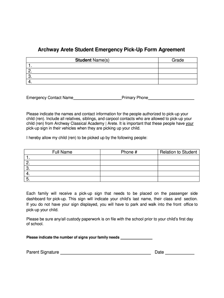 archway emergency Preview on Page 1