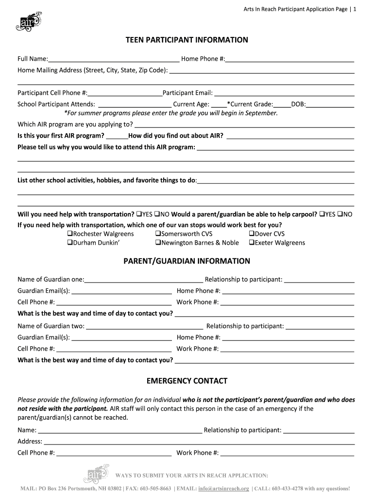 new hampshire registration application Preview on Page 1