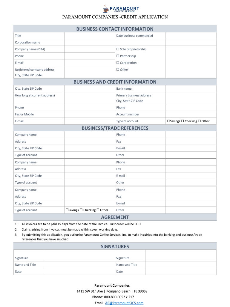 business contact information business and credit information Preview on Page 1