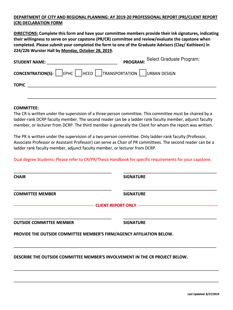 DEPARTMENT OF CITY AND REGIONAL PLANNING: AY Preview on Page 1