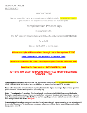 Transplantation Proceedings - Congresso ABTO