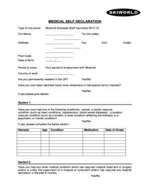 Travel declaration form - Fill Out and Sign Printable PDF ...