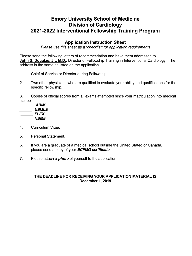 emory interventional fellowship Preview on Page 1