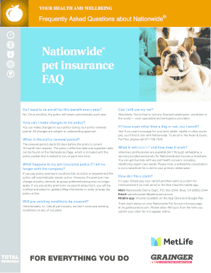 Nationwide Pet InsuranceFAQWhat's Covered, Claims &amp;amp; More