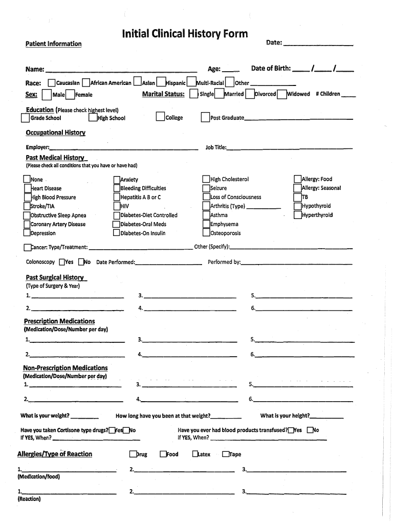 Child Registration Form - Sleep medicine Preview on Page 1