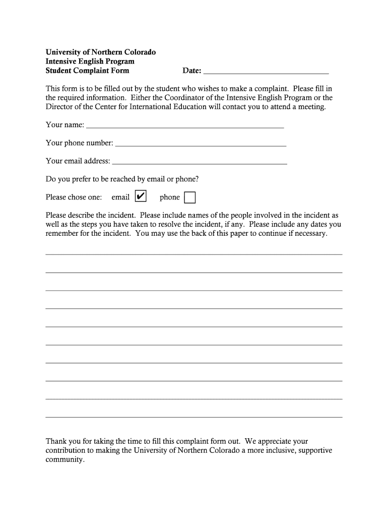 International Exchange Student Application for Admission Preview on Page 1