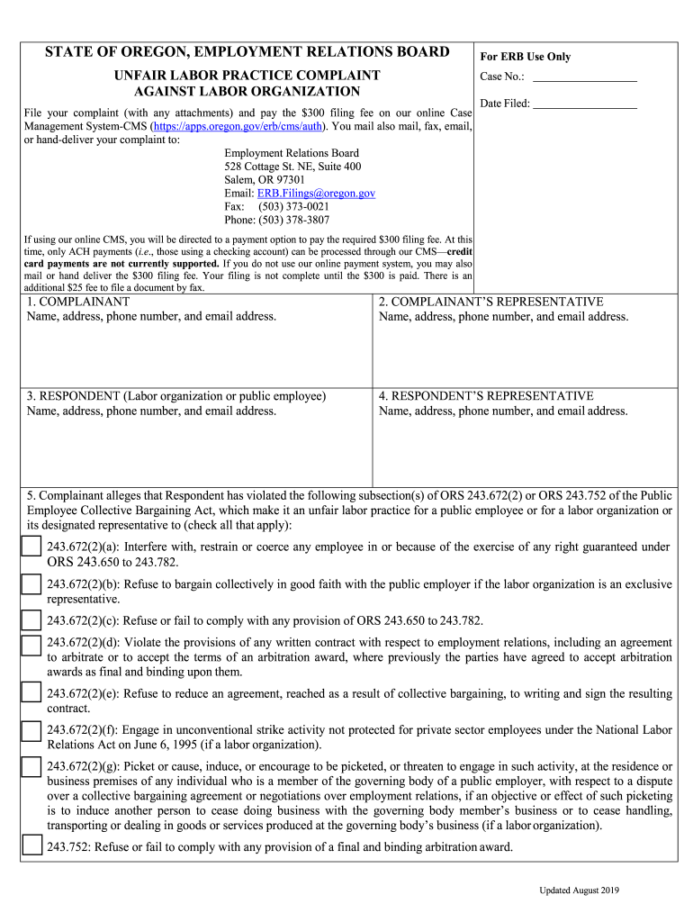 oregon employment relations board Preview on Page 1