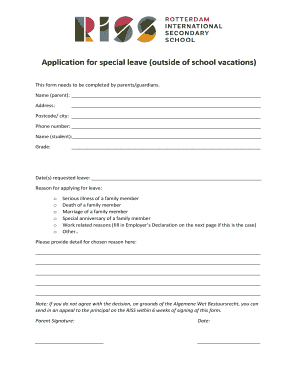School Leave Letter - Template, Samples, Email &amp;amp; Writing Tips