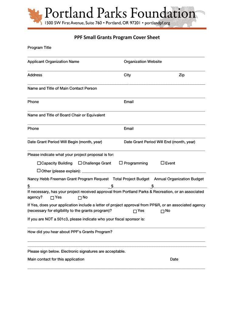 Community & Civic Engagement Small Grants ProgramThe Preview on Page 1