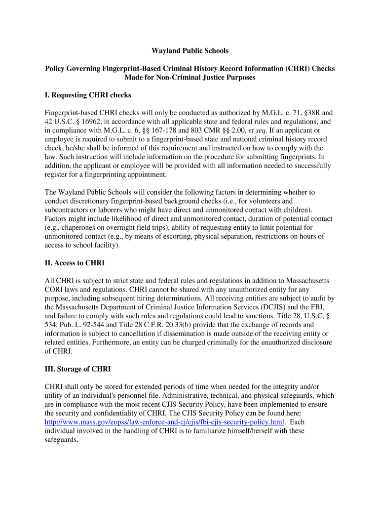 Fillable Online Information for Schools Background Checks Criminal