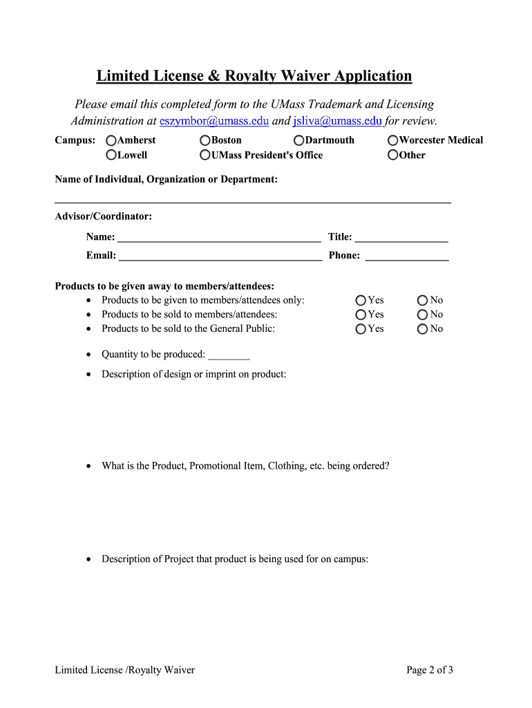 Licensed Vendor Directory - UMass Amherst Preview on Page 1