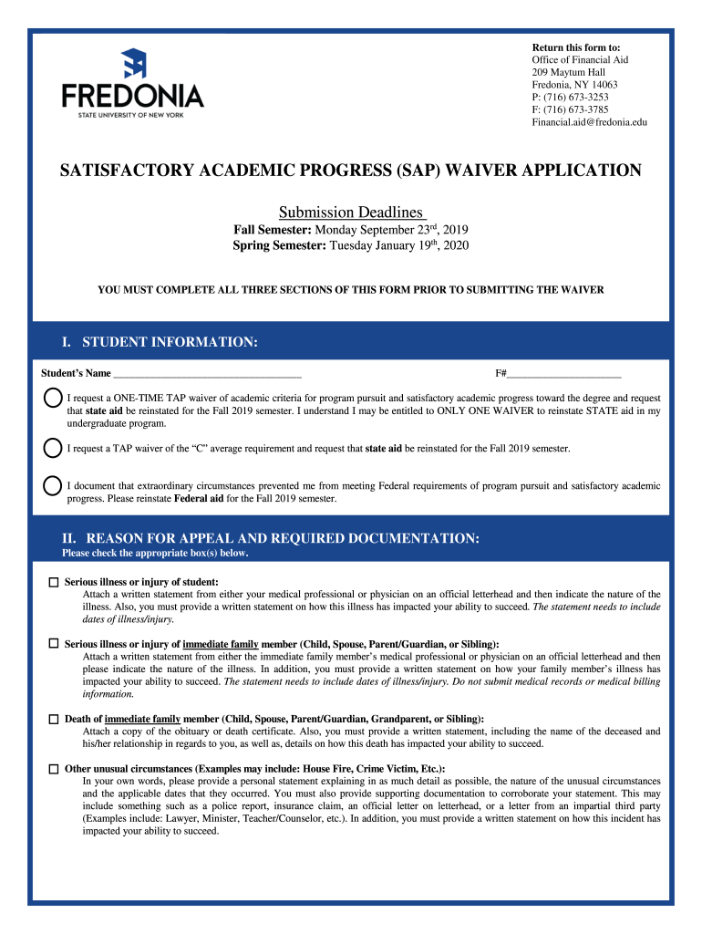 Office of Student AffairsState University College at FredoniaOffice of Financial Aid Preview on Page 1