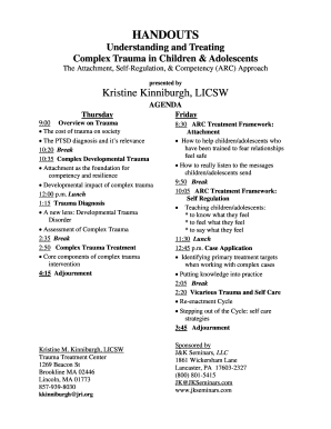 Fillable Online Handouts for Understanding and Treating Complex Trauma ...