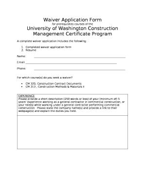 UOPUS-CourseWaive Course Waiver Request Form
