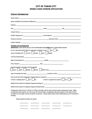 Food Truck Permit Application Filled Out Fill Online Printable Food Truck Permit Application Filled Out Fill Online Printable