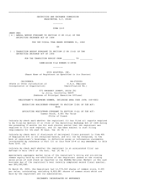 Fillable Online -------FORM 10-K Fax Email Print - pdfFiller