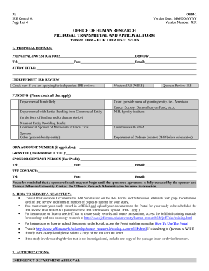 PROPOSAL TRANSMITTAL AND APPROVAL Doc TemplatePDFfiller