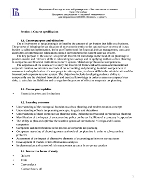 Course purpose and objectives